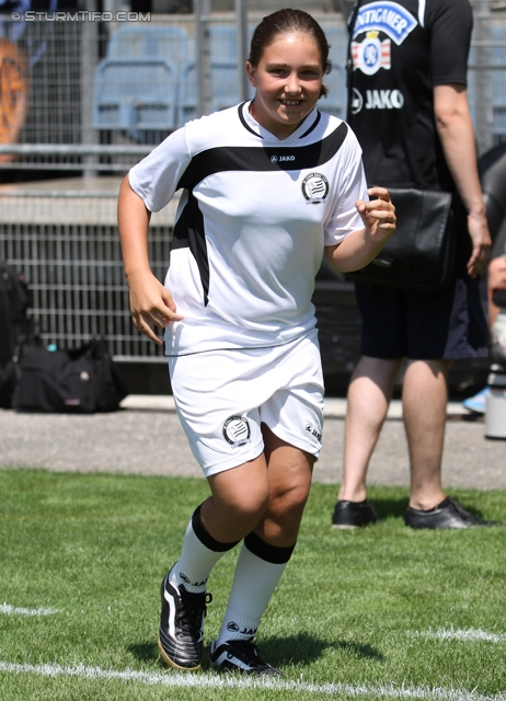 Sturm Graz Ankick 2012
Oesterreichische Fussball Bundesliga, SK Sturm Graz Ankick 2012, Stadion Liebenau Graz, 07.07.2012.

Foto zeigt eine Nachwuchsspielerin von Sturm
