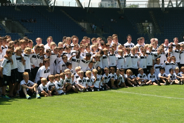 Sturm Graz Ankick 2012
Oesterreichische Fussball Bundesliga, SK Sturm Graz Ankick 2012, Stadion Liebenau Graz, 07.07.2012.

Foto zeigt Nachwuchsspieler von Sturm
