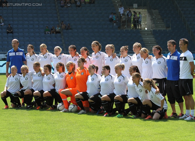 Sturm Graz Ankick 2012
Oesterreichische Fussball Bundesliga, SK Sturm Graz Ankick 2012, Stadion Liebenau Graz, 07.07.2012.

Foto zeigt die Mannschaft der Sturm Damen
