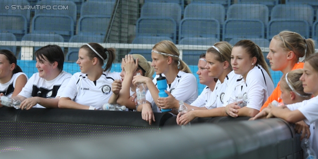 Sturm Graz Ankick 2012
Oesterreichische Fussball Bundesliga, SK Sturm Graz Ankick 2012, Sturm Damen - FC St. Veit Damen, Stadion Liebenau Graz, 07.07.2012.

Foto zeigt Spielerinnen der Sturm Damen
