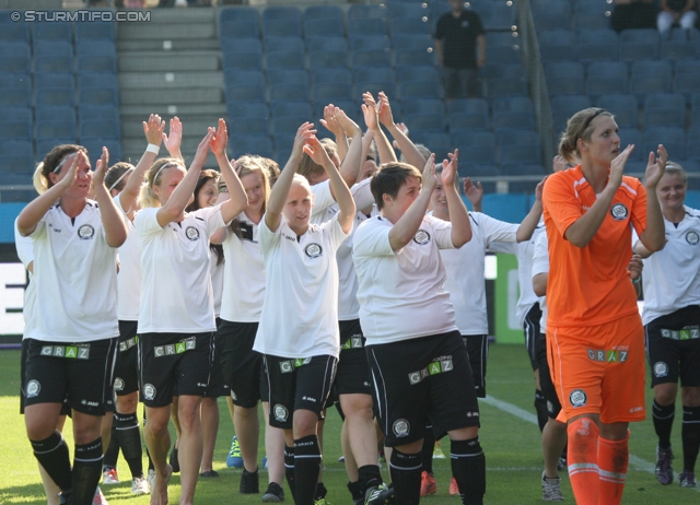 Sturm Graz Ankick 2012
Oesterreichische Fussball Bundesliga, SK Sturm Graz Ankick 2012, SK Sturm Graz - Partizan Belgrad, Stadion Liebenau Graz, 07.07.2012.

Foto zeigt die Mannschaft der Sturm Damen
