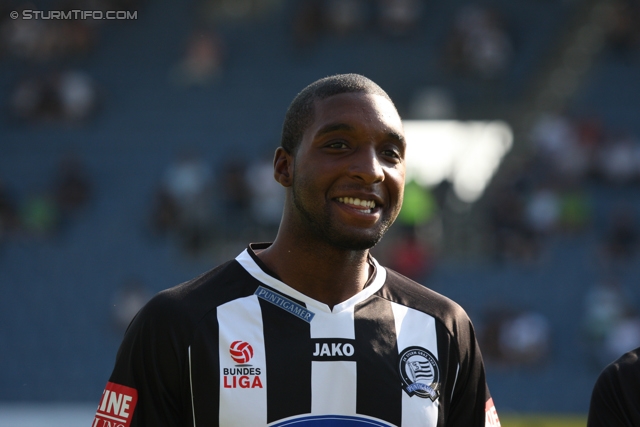 Sturm Graz Ankick 2012
Oesterreichische Fussball Bundesliga, SK Sturm Graz Ankick 2012, Stadion Liebenau Graz, 07.07.2012.

Foto zeigt Richard Sukuta-Pasu (Sturm)
