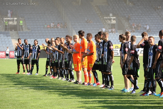 Sturm Graz Ankick 2012
Oesterreichische Fussball Bundesliga, SK Sturm Graz Ankick 2012, Stadion Liebenau Graz, 07.07.2012.

Foto zeigt die Mannschaft von Sturm
