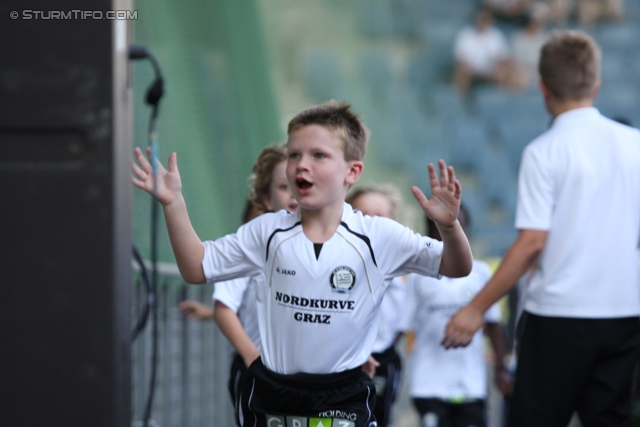 Sturm Graz Ankick 2012
Oesterreichische Fussball Bundesliga, SK Sturm Graz Ankick 2012, SK Sturm Graz - Partizan Belgrad, Stadion Liebenau Graz, 07.07.2012.

Foto zeigt Spieler der Sturm U7
