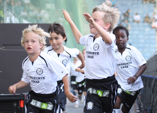 Sturm Graz Ankick 2012
Oesterreichische Fussball Bundesliga, SK Sturm Graz Ankick 2012, SK Sturm Graz - Partizan Belgrad, Stadion Liebenau Graz, 07.07.2012.

Foto zeigt Spieler der Sturm U7
