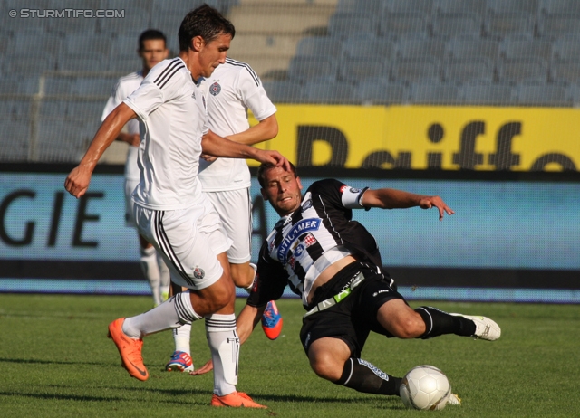 Sturm Graz Ankick 2012
Oesterreichische Fussball Bundesliga, SK Sturm Graz Ankick 2012, SK Sturm Graz - Partizan Belgrad, Stadion Liebenau Graz, 07.07.2012.

Foto zeigt Juergen Saeumel (Sturm)
