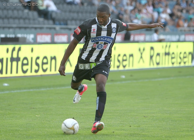 Sturm Graz Ankick 2012
Oesterreichische Fussball Bundesliga, SK Sturm Graz Ankick 2012, SK Sturm Graz - Partizan Belgrad, Stadion Liebenau Graz, 07.07.2012.

Foto zeigt Richard Sukuta-Pasu (Sturm)
