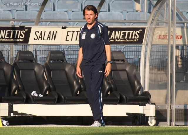 Sturm Graz Ankick 2012
Oesterreichische Fussball Bundesliga, SK Sturm Graz Ankick 2012, SK Sturm Graz - Partizan Belgrad, Stadion Liebenau Graz, 07.07.2012.

Foto zeigt Peter Hyballa (Cheftrainer Sturm)
