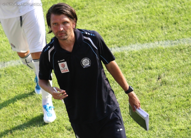 Sturm Graz Ankick 2012
Oesterreichische Fussball Bundesliga, SK Sturm Graz Ankick 2012, SK Sturm Graz - Partizan Belgrad, Stadion Liebenau Graz, 07.07.2012.

Foto zeigt Peter Hyballa (Cheftrainer Sturm)
