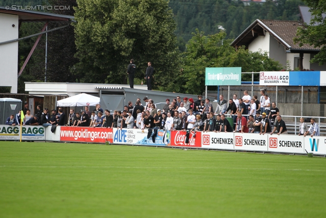 Wattens - Sturm Graz
OEFB Cup, 1. Runde, WSG Wattens - SK Sturm Graz, Alpenstadion Wattens, 13.07.2012. 

Foto zeigt Fans von Sturm

