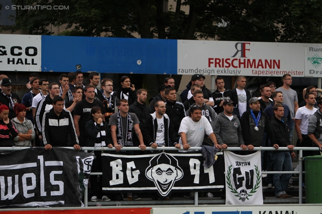 Wattens - Sturm Graz
OEFB Cup, 1. Runde, WSG Wattens - SK Sturm Graz, Alpenstadion Wattens, 13.07.2012. 

Foto zeigt Fans von Sturm
