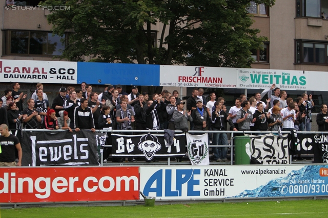 Wattens - Sturm Graz
OEFB Cup, 1. Runde, WSG Wattens - SK Sturm Graz, Alpenstadion Wattens, 13.07.2012. 

Foto zeigt Fans von Sturm
