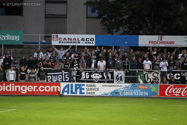 Wattens - Sturm Graz
OEFB Cup, 1. Runde, WSG Wattens - SK Sturm Graz, Alpenstadion Wattens, 13.07.2012. 

Foto zeigt Fans von Sturm
