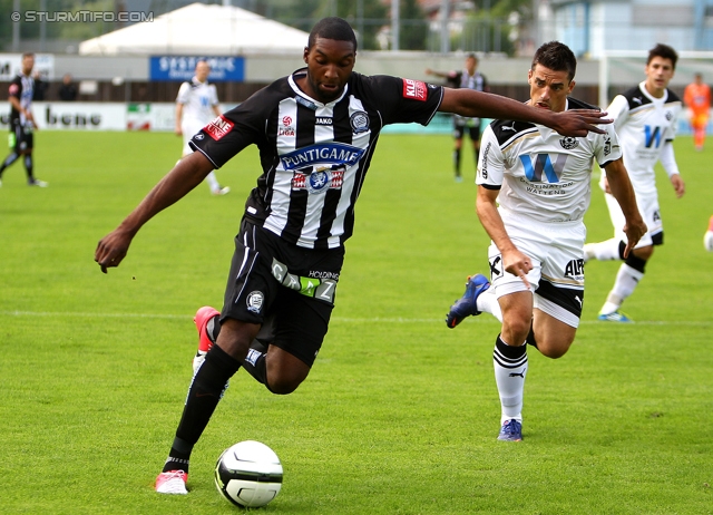 Wattens - Sturm Graz
OEFB Cup, 1. Runde, WSG Wattens - SK Sturm Graz, Alpenstadion Wattens, 13.07.2012. 

Foto zeigt Richard Sukuta-Pasu (Sturm)
