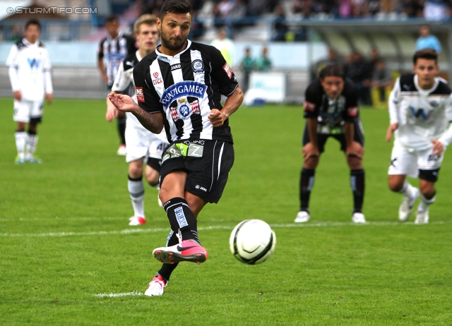 Wattens - Sturm Graz
OEFB Cup, 1. Runde, WSG Wattens - SK Sturm Graz, Alpenstadion Wattens, 13.07.2012. 

Foto zeigt Darko Bodul (Sturm)
Schlüsselwörter: elfer