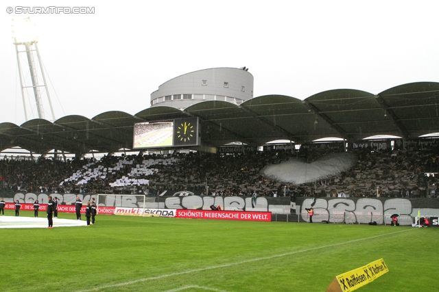 Sturm Graz - Salzburg
Oesterreichische Fussball Bundesliga, 1. Runde,  SK Sturm Graz - FC RB Salzburg, Stadion Liebenau Graz, 21.07.2012. 

Foto zeigt Fans von Sturm mit einer Choreografie
