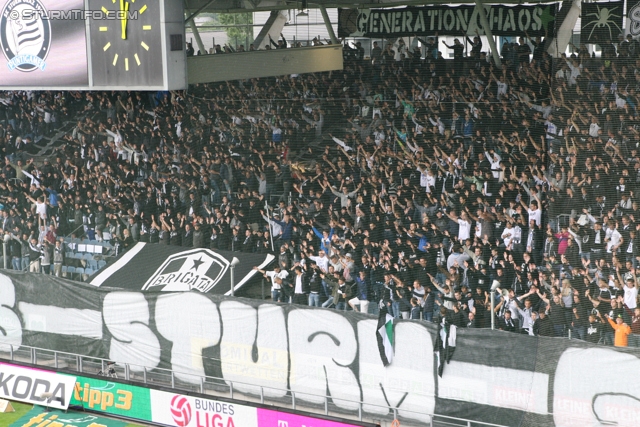 Sturm Graz - Salzburg
Oesterreichische Fussball Bundesliga, 1. Runde,  SK Sturm Graz - FC RB Salzburg, Stadion Liebenau Graz, 21.07.2012. 

Foto zeigt Fans von Sturm
