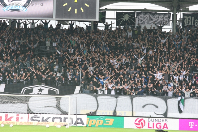 Sturm Graz - Salzburg
Oesterreichische Fussball Bundesliga, 1. Runde,  SK Sturm Graz - FC RB Salzburg, Stadion Liebenau Graz, 21.07.2012. 

Foto zeigt Fans von Sturm
