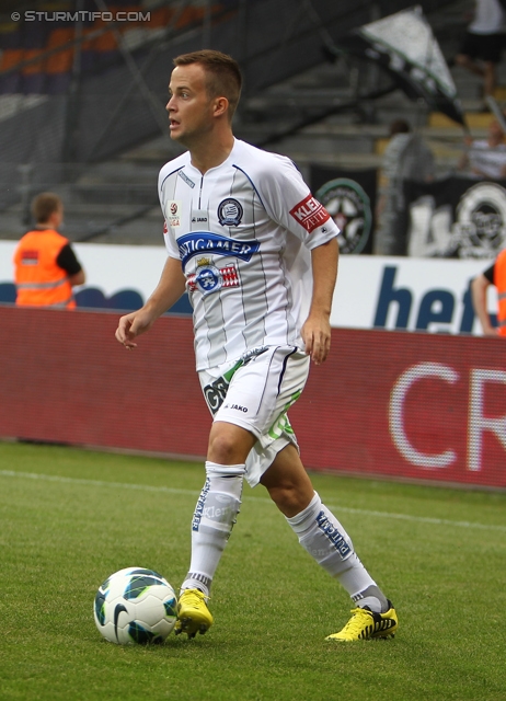 Austria Wien - Sturm Graz
Oesterreichische Fussball Bundesliga, 2. Runde,  FK Austria Wien - SK Sturm Graz, Franz-Horr-Stadion Wien, 28.07.2012. 

Foto zeigt Christian Klem (Sturm)
