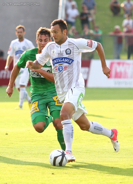 Mattersburg - Sturm Graz
Oesterreichische Fussball Bundesliga, 3. Runde,  SV Mattersburg - SK Sturm Graz, Pappelstadion Mattersburg, 04.08.2012. 

Foto zeigt Darko Bodul (Sturm)
