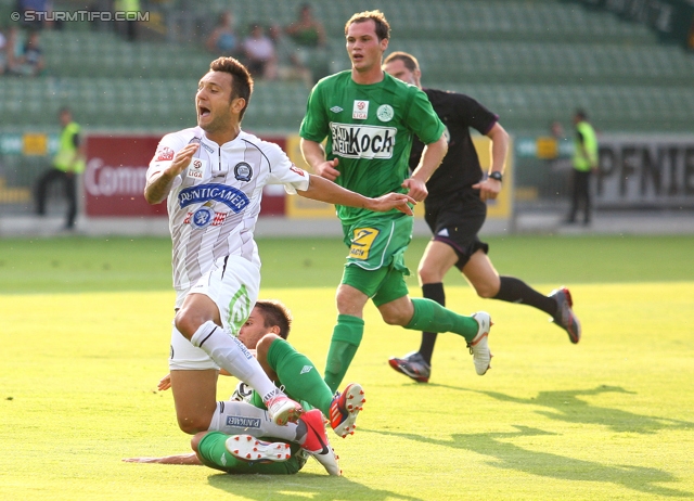 Mattersburg - Sturm Graz
Oesterreichische Fussball Bundesliga, 3. Runde,  SV Mattersburg - SK Sturm Graz, Pappelstadion Mattersburg, 04.08.2012. 

Foto zeigt Darko Bodul (Sturm)
