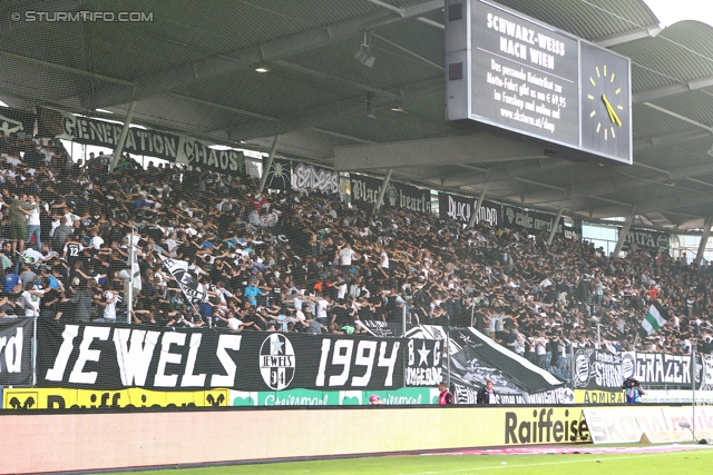 Sturm Graz - Wolfsberg
Oesterreichische Fussball Bundesliga, 4. Runde, SK Sturm Graz - Wolfsberger AC, Stadion Liebenau Graz, 11.08.2012. 

Foto zeigt  Fans von Sturm
