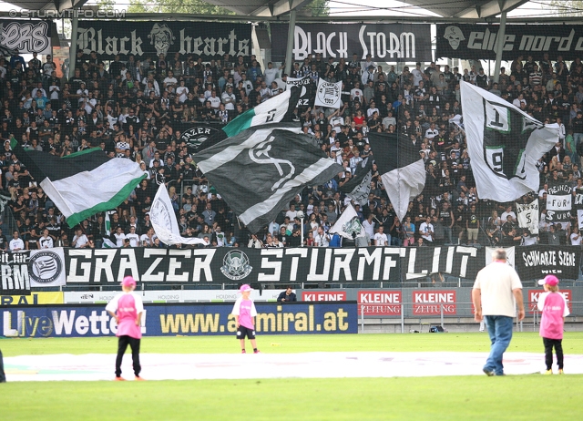 Sturm Graz - Wolfsberg
Oesterreichische Fussball Bundesliga, 4. Runde, SK Sturm Graz - Wolfsberger AC, Stadion Liebenau Graz, 11.08.2012. 

Foto zeigt  Fans von Sturm
