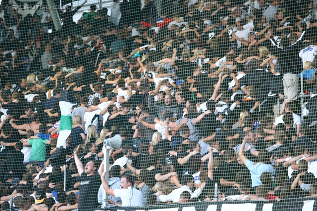 Sturm Graz - Wolfsberg
Oesterreichische Fussball Bundesliga, 4. Runde, SK Sturm Graz - Wolfsberger AC, Stadion Liebenau Graz, 11.08.2012. 

Foto zeigt  Fans von Sturm
