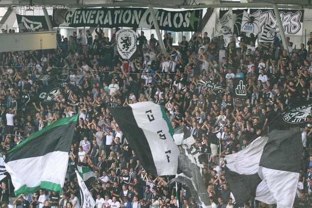 Sturm Graz - Wolfsberg
Oesterreichische Fussball Bundesliga, 4. Runde, SK Sturm Graz - Wolfsberger AC, Stadion Liebenau Graz, 11.08.2012. 

Foto zeigt  Fans von Sturm
