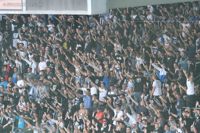 Sturm Graz - Wolfsberg
Oesterreichische Fussball Bundesliga, 4. Runde, SK Sturm Graz - Wolfsberger AC, Stadion Liebenau Graz, 11.08.2012. 

Foto zeigt  Fans von Sturm
