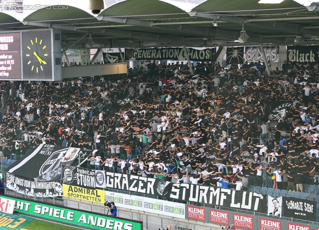 Sturm Graz - Wolfsberg
Oesterreichische Fussball Bundesliga, 4. Runde, SK Sturm Graz - Wolfsberger AC, Stadion Liebenau Graz, 11.08.2012. 

Foto zeigt  Fans von Sturm
