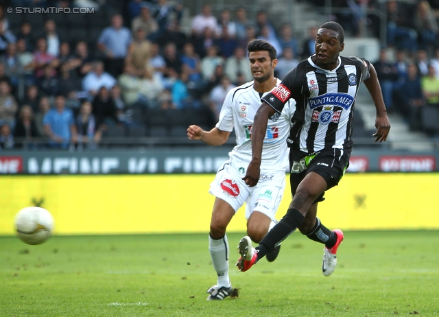 Sturm Graz - Wolfsberg
Oesterreichische Fussball Bundesliga, 4. Runde, SK Sturm Graz - Wolfsberger AC, Stadion Liebenau Graz, 11.08.2012. 

Foto zeigt Richard Sukuta-Pasu (Sturm)
