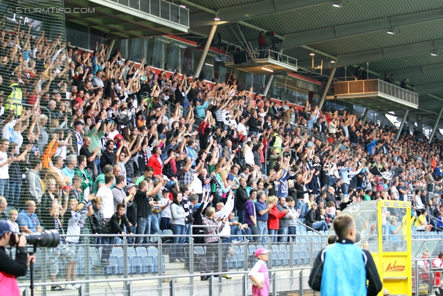 Sturm Graz - Wolfsberg
Oesterreichische Fussball Bundesliga, 4. Runde, SK Sturm Graz - Wolfsberger AC, Stadion Liebenau Graz, 11.08.2012. 

Foto zeigt Fans von Sturm
