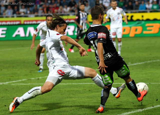 Sturm Graz - Wolfsberg
Oesterreichische Fussball Bundesliga, 4. Runde, SK Sturm Graz - Wolfsberger AC, Stadion Liebenau Graz, 11.08.2012. 

Foto zeigt David Schloffer (Sturm)
