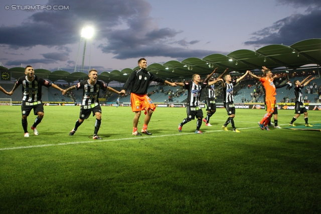 Sturm Graz - Wolfsberg
Oesterreichische Fussball Bundesliga, 4. Runde, SK Sturm Graz - Wolfsberger AC, Stadion Liebenau Graz, 11.08.2012. 

Foto zeigt die Mannschaft von Sturm
