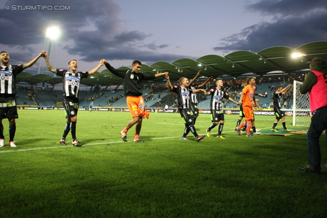 Sturm Graz - Wolfsberg
Oesterreichische Fussball Bundesliga, 4. Runde, SK Sturm Graz - Wolfsberger AC, Stadion Liebenau Graz, 11.08.2012. 

Foto zeigt die Mannschaft von Sturm
