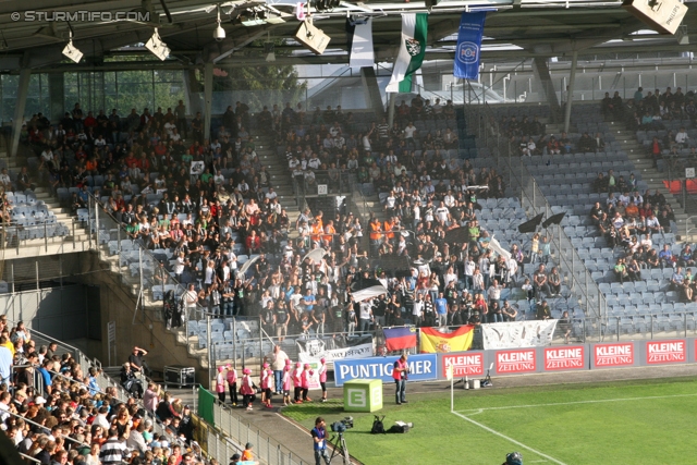 Sturm Graz - Wolfsberg
Oesterreichische Fussball Bundesliga, 4. Runde, SK Sturm Graz - Wolfsberger AC, Stadion Liebenau Graz, 11.08.2012. 

Foto zeigt Fans von Wolfsberg
