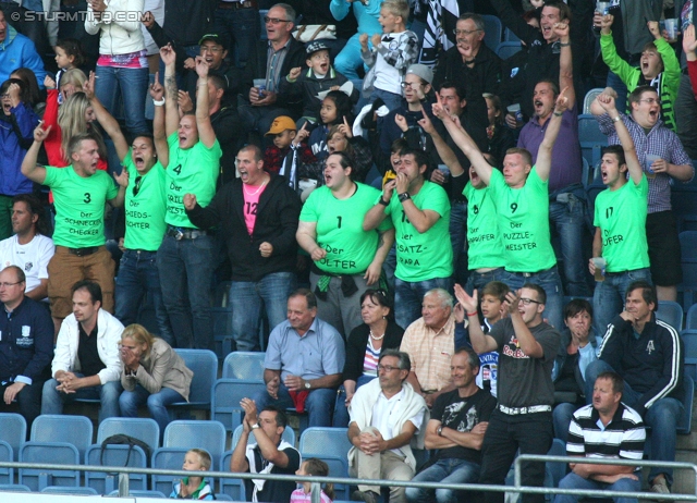 Sturm Graz - Wolfsberg
Oesterreichische Fussball Bundesliga, 4. Runde, SK Sturm Graz - Wolfsberger AC, Stadion Liebenau Graz, 11.08.2012. 

Foto zeigt Fans
