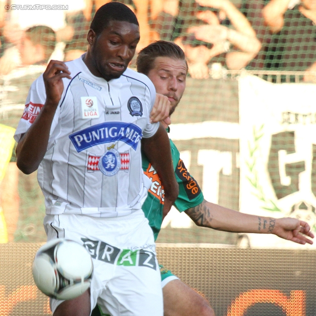 Rapid Wien - Sturm Graz
Oesterreichische Fussball Bundesliga, 5. Runde, SK Rapid Wien - SK Sturm Graz, Gerhard-Hanappi-Stadion Wien, 18.08.2012. 

Foto zeigt Richard Sukuta-Pasu (Sturm)
