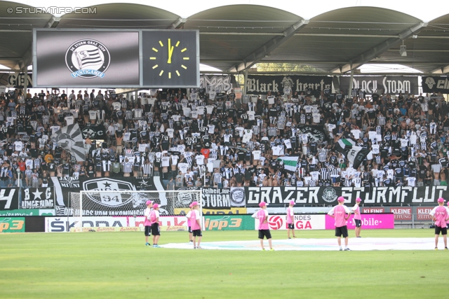 Sturm Graz - Admira Wacker
Oesterreichische Fussball Bundesliga, 6. Runde, SK Sturm Graz - FC Admira Wacker Moedling, Stadion Liebenau Graz, 25.08.2012. 

Foto zeigt Fans von Sturm
