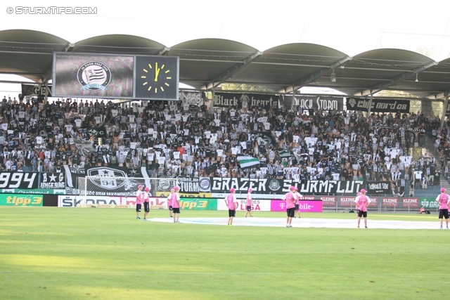 Sturm Graz - Admira Wacker
Oesterreichische Fussball Bundesliga, 6. Runde, SK Sturm Graz - FC Admira Wacker Moedling, Stadion Liebenau Graz, 25.08.2012. 

Foto zeigt Fans von Sturm
