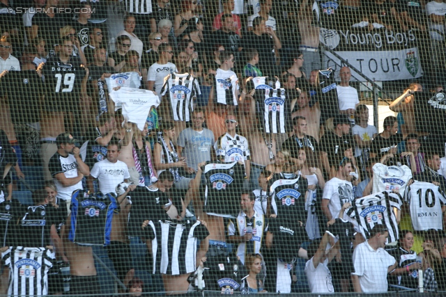 Sturm Graz - Admira Wacker
Oesterreichische Fussball Bundesliga, 6. Runde, SK Sturm Graz - FC Admira Wacker Moedling, Stadion Liebenau Graz, 25.08.2012. 

Foto zeigt Fans von Sturm
