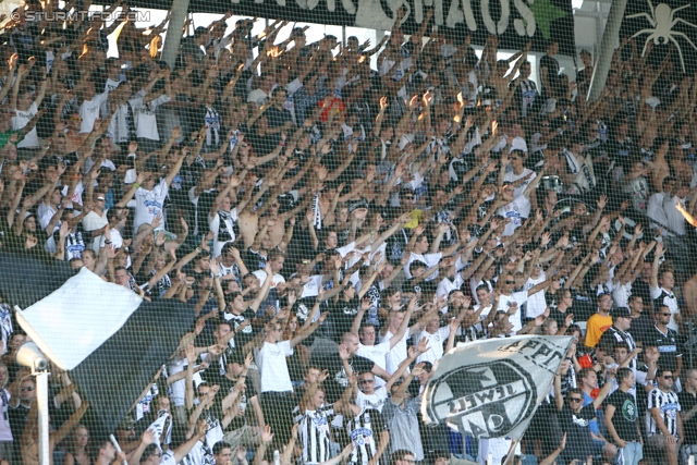 Sturm Graz - Admira Wacker
Oesterreichische Fussball Bundesliga, 6. Runde, SK Sturm Graz - FC Admira Wacker Moedling, Stadion Liebenau Graz, 25.08.2012. 

Foto zeigt Fans von Sturm
