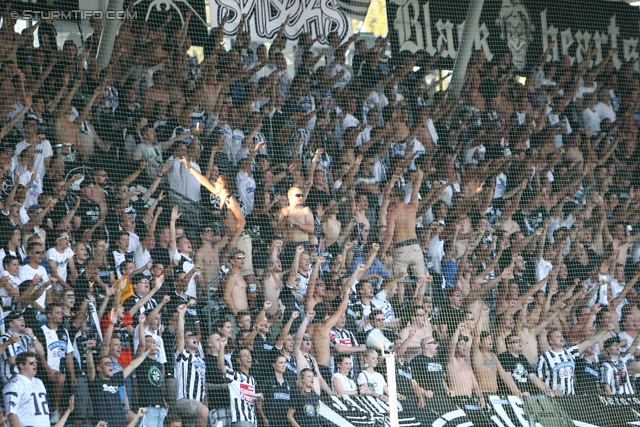 Sturm Graz - Admira Wacker
Oesterreichische Fussball Bundesliga, 6. Runde, SK Sturm Graz - FC Admira Wacker Moedling, Stadion Liebenau Graz, 25.08.2012. 

Foto zeigt Fans von Sturm
