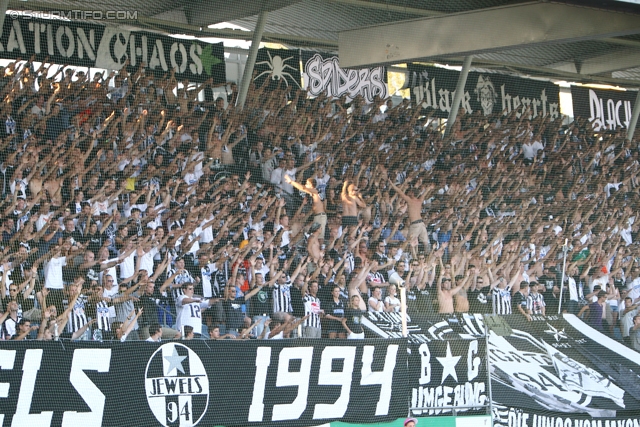 Sturm Graz - Admira Wacker
Oesterreichische Fussball Bundesliga, 6. Runde, SK Sturm Graz - FC Admira Wacker Moedling, Stadion Liebenau Graz, 25.08.2012. 

Foto zeigt Fans von Sturm
