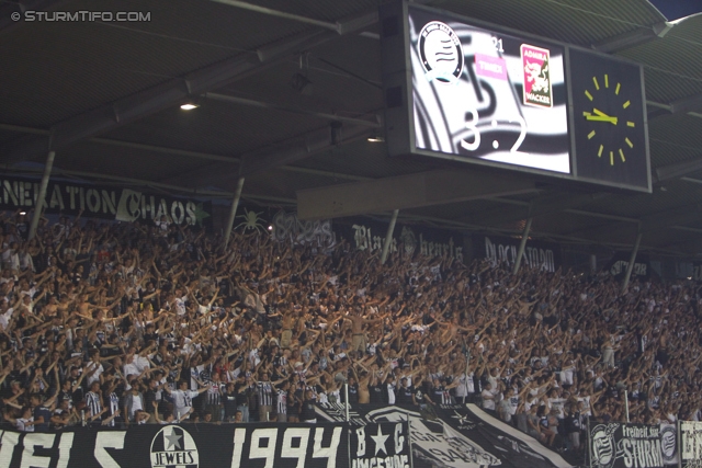 Sturm Graz - Admira Wacker
Oesterreichische Fussball Bundesliga, 6. Runde, SK Sturm Graz - FC Admira Wacker Moedling, Stadion Liebenau Graz, 25.08.2012. 

Foto zeigt Fans von Sturm
