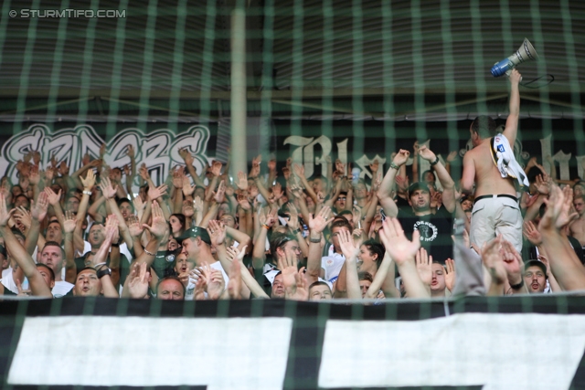 Sturm Graz - Admira Wacker
Oesterreichische Fussball Bundesliga, 6. Runde, SK Sturm Graz - FC Admira Wacker Moedling, Stadion Liebenau Graz, 25.08.2012. 

Foto zeigt Fans von Sturm
