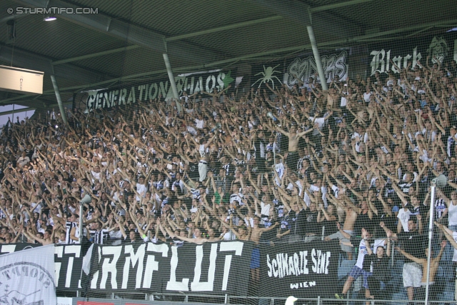 Sturm Graz - Admira Wacker
Oesterreichische Fussball Bundesliga, 6. Runde, SK Sturm Graz - FC Admira Wacker Moedling, Stadion Liebenau Graz, 25.08.2012. 

Foto zeigt Fans von Sturm
