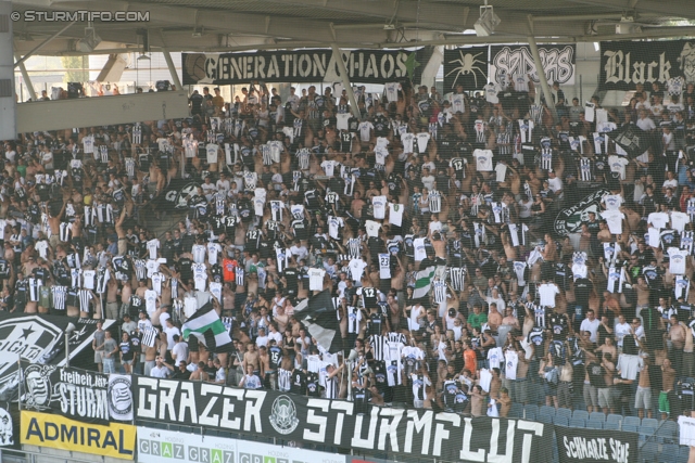 Sturm Graz - Admira Wacker
Oesterreichische Fussball Bundesliga, 6. Runde, SK Sturm Graz - FC Admira Wacker Moedling, Stadion Liebenau Graz, 25.08.2012. 

Foto zeigt Fans von Sturm
