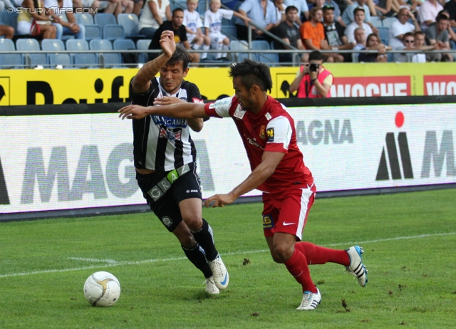 Sturm Graz - Admira Wacker
Oesterreichische Fussball Bundesliga, 6. Runde, SK Sturm Graz - FC Admira Wacker Moedling, Stadion Liebenau Graz, 25.08.2012. 

Foto zeigt Haris Bukva (Sturm)
